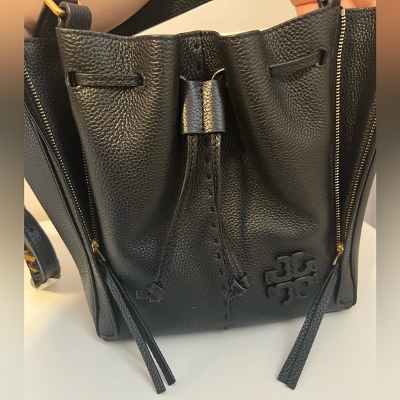 Tory Burch Black Leather Handbag - Picture 3 of 8